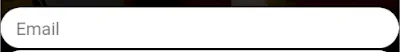 A white, pill-shaped email input with rounded ends, from the original Flutter example.